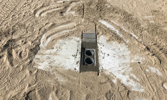 Duosysteem in de kuilvoeropslag vuil-schoon water